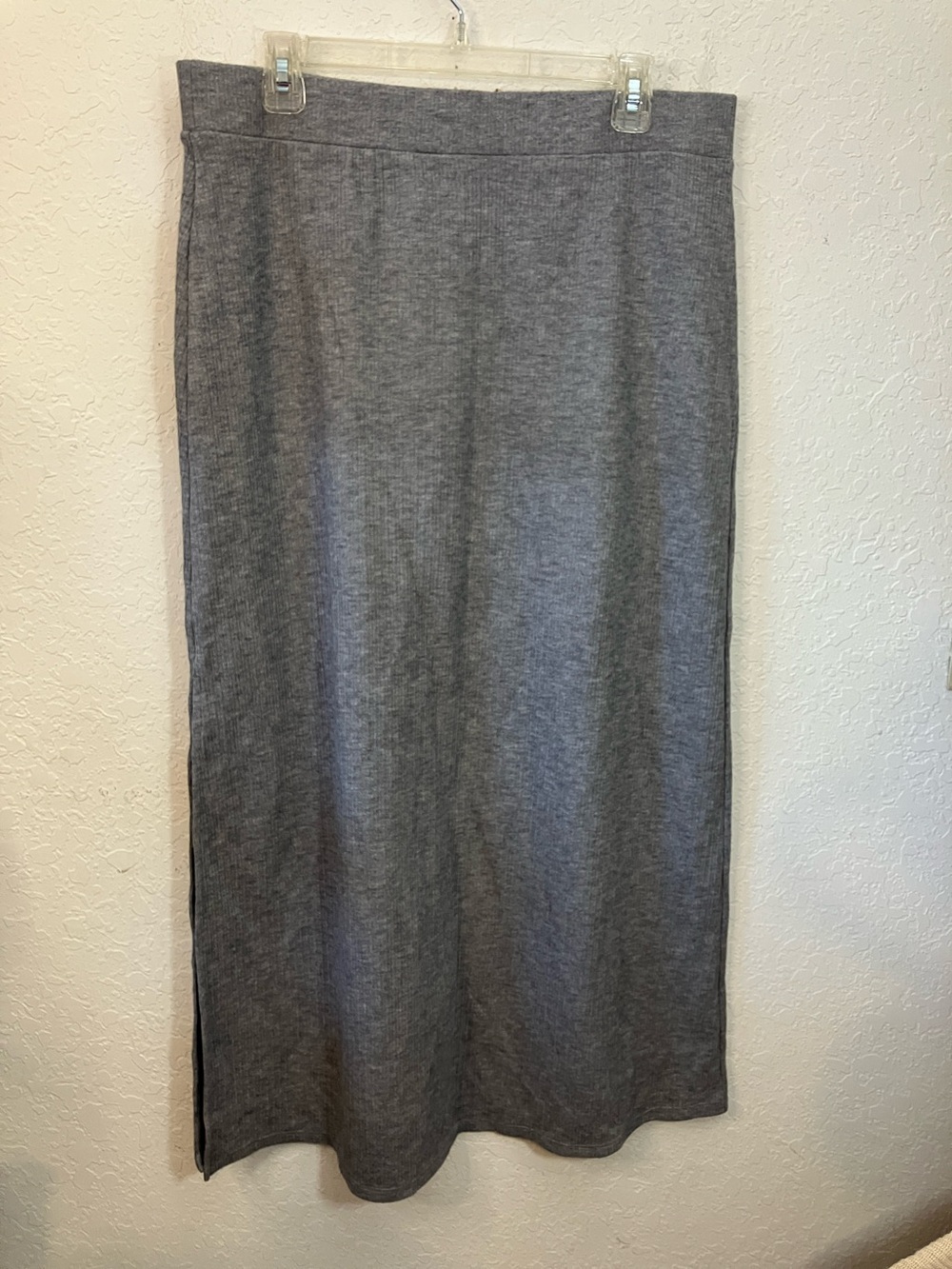 HALARA Gray Maxi Knit Skirt